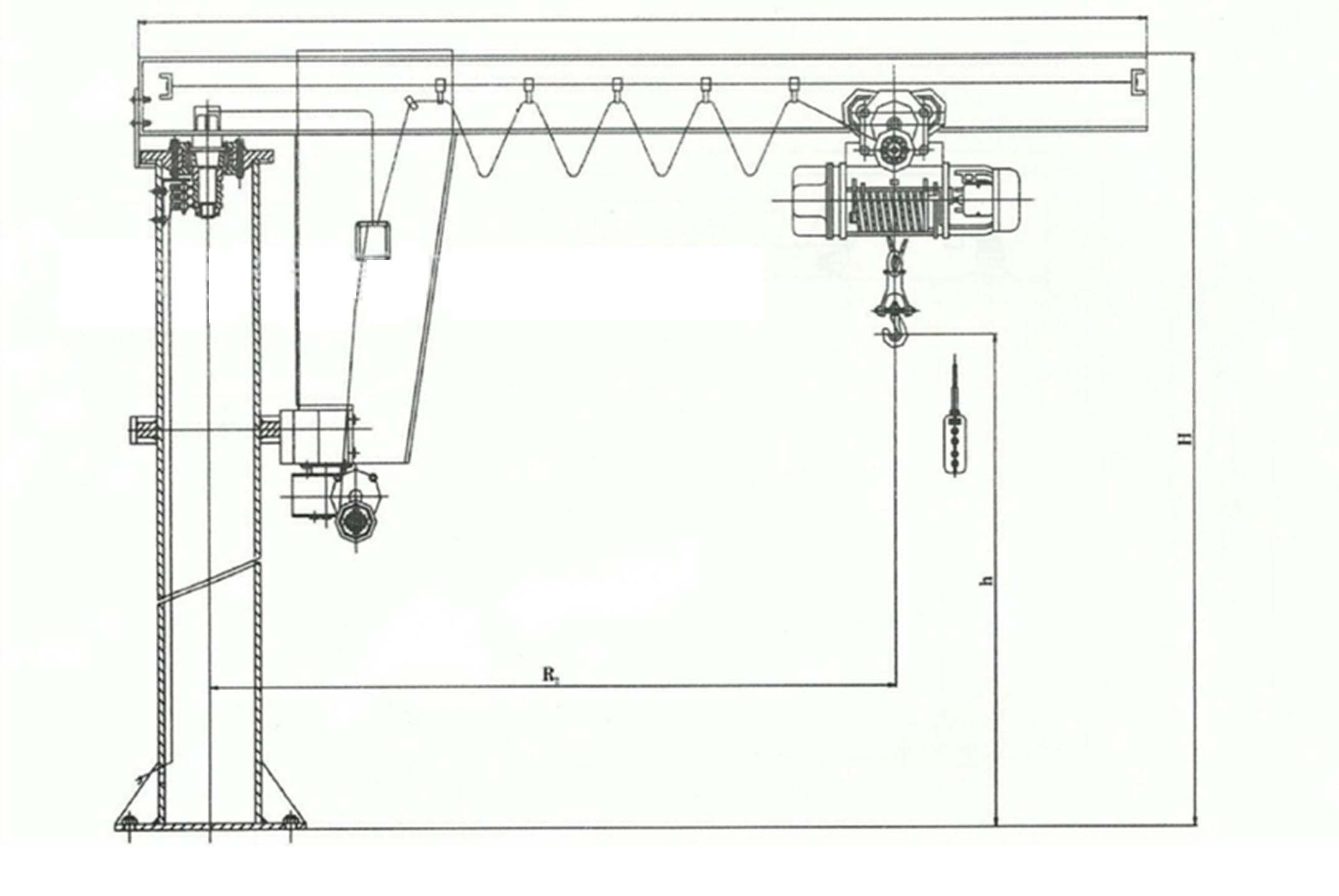 BZD型起重機，懸臂吊，懸臂起重機，定柱式起重機，起重機，定柱式懸臂起重機，定柱式懸臂吊<m met-id=26 met-table=product met-field=keywords></m>